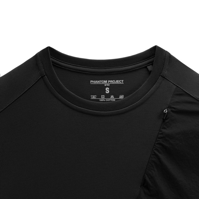 Phantom Project/M-Tac футболка Zipper combo Cotton Nylon Black M