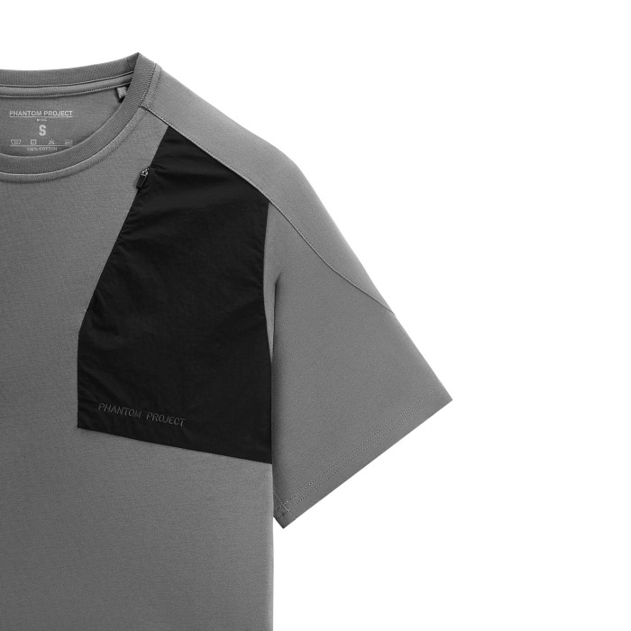 Phantom Project/M-Tac футболка Zipper combo Cotton Nylon Light Grey XL