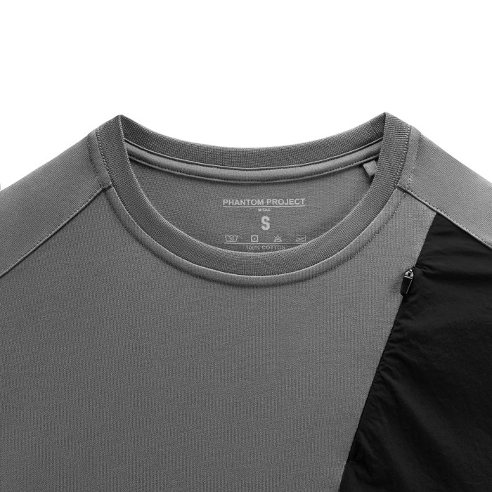 Phantom Project/M-Tac футболка Zipper combo Cotton Nylon Light Grey XL