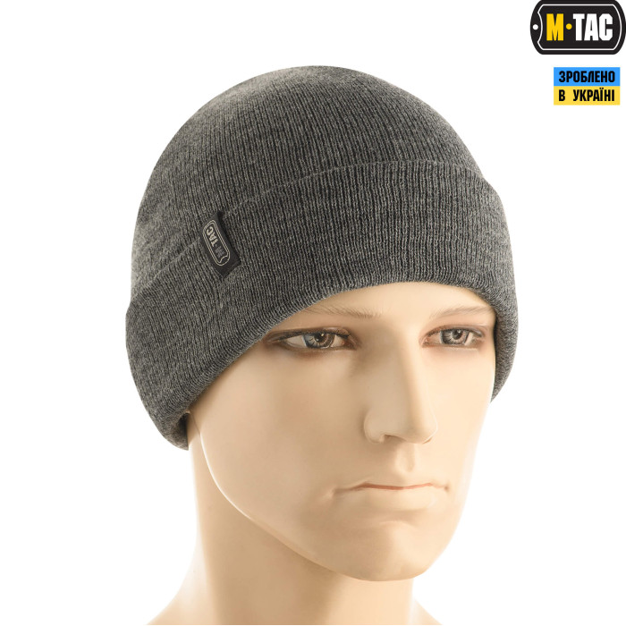 M-Tac шапка тонка в'язка 100% акрил Grey L/XL
