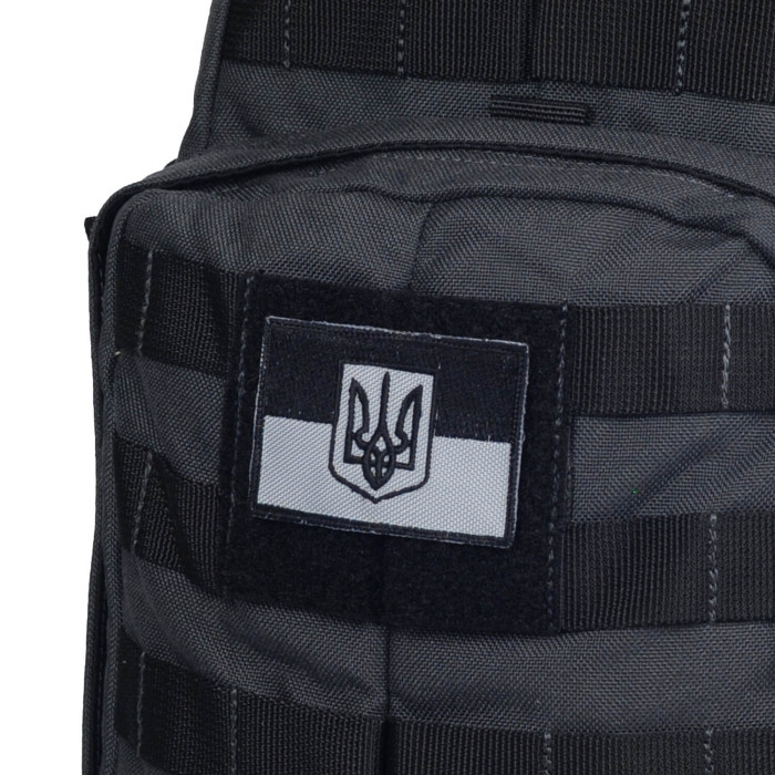 M-Tac нашивка прапор України з гербом сірий