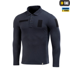 M-Tac поло тактичне довгий рукав 65/35 Dark Navy Blue 2XL