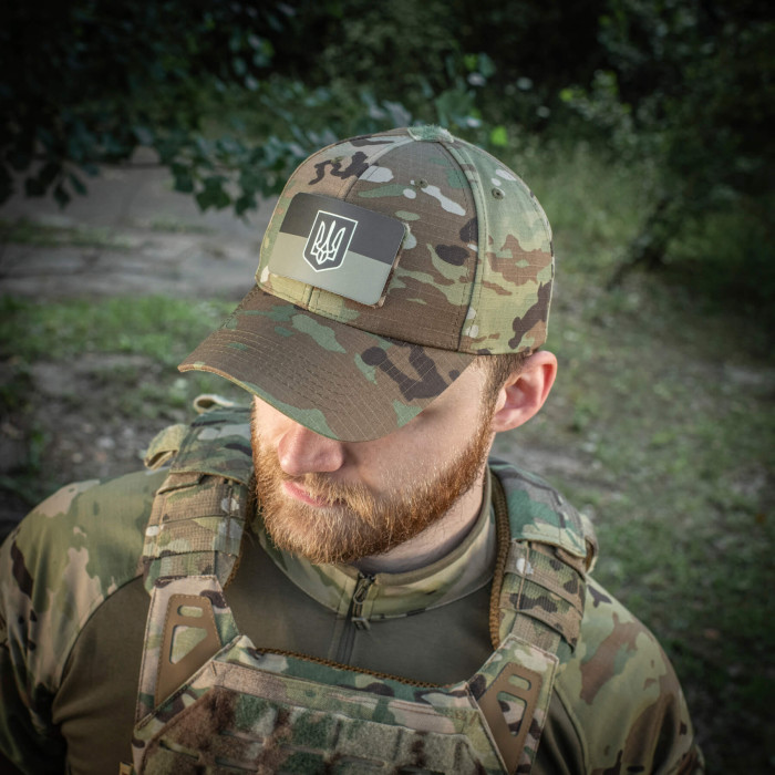 M-Tac нашивка прапор України з гербом (80х50 мм) Olive/GID