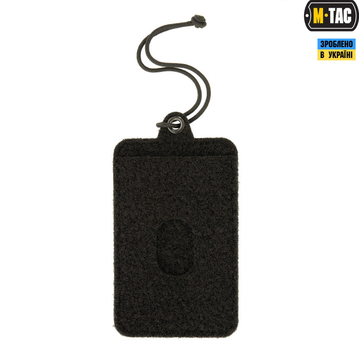 M-Tac панель для нашивок підвісна з кишенею для ID-картки Black