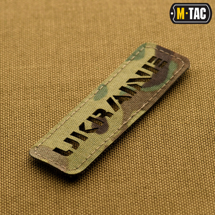 M-Tac нашивка Ukraine скрізна 25х80 Laser Cut Multicam