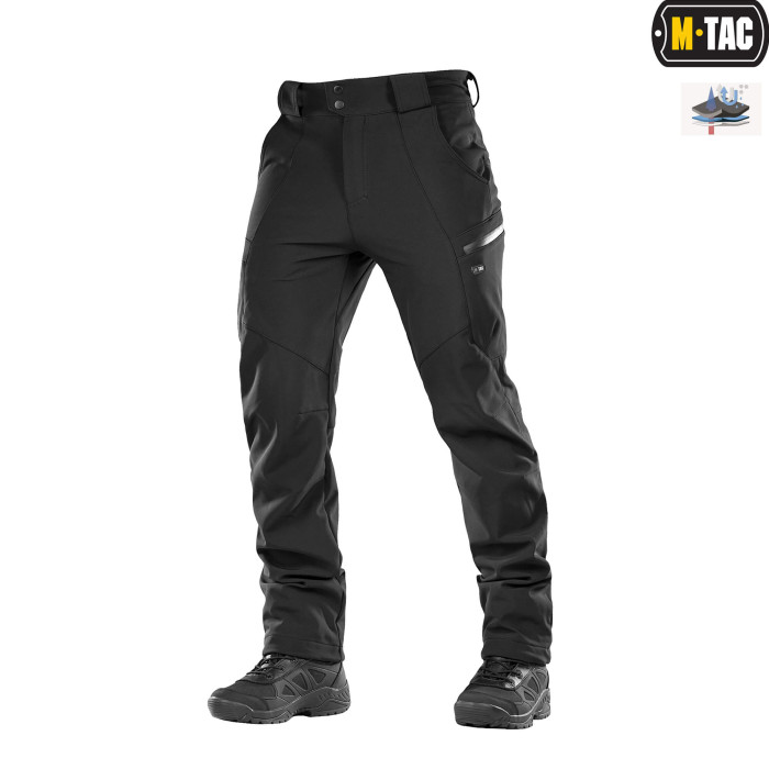 M-Tac штани Soft Shell Winter Black XS
