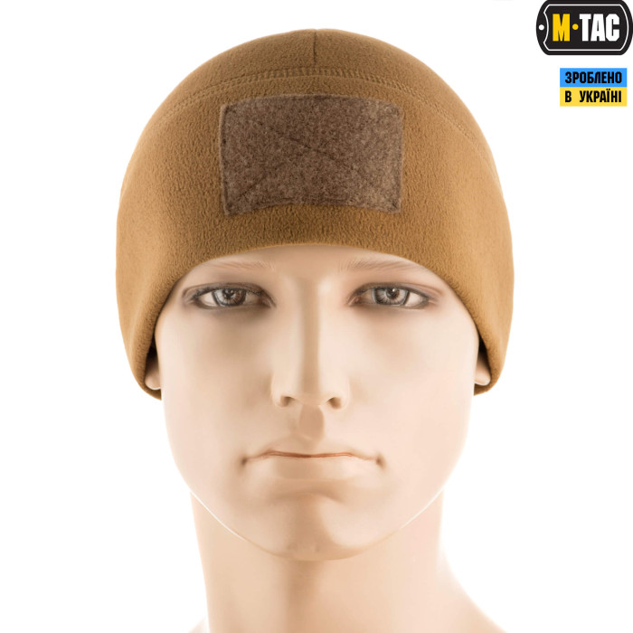 M-Tac шапка Watch Cap Elite фліс (270г/м2) з липучкою Coyote Brown XL