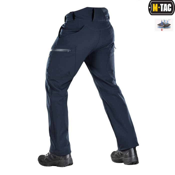 M-Tac штани Soft Shell Winter Dark Navy Blue L