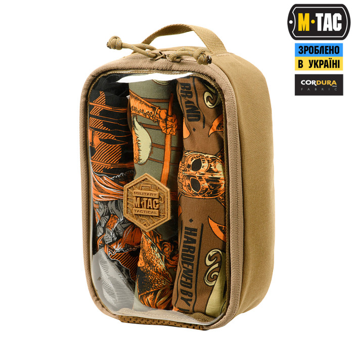 M-Tac органайзер утилітарний прозорий Elite Medium Gen.II Coyote