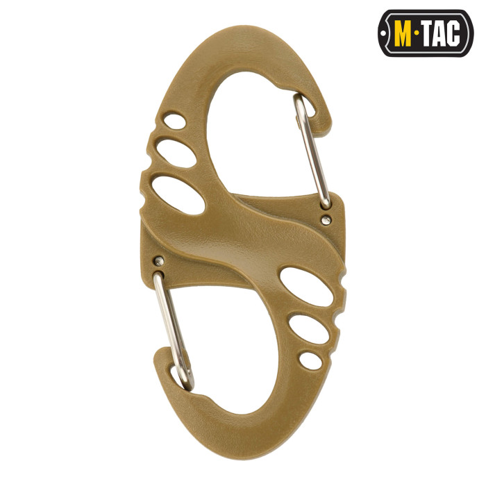 M-Tac карабін S-Hook пластиковий Coyote