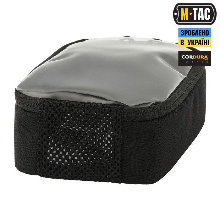 M-Tac органайзер утилітарний прозорий Elite Medium (26х11 см) Black