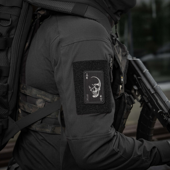 M-Tac нашивка Face of war (вишивка) Black