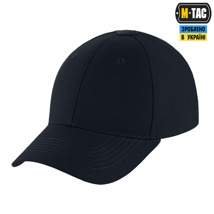 M-Tac бейсболка Elite Flex ріп-стоп Dark Navy Blue S/M