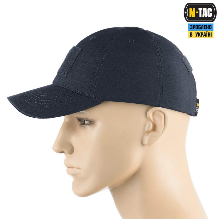 M-Tac бейсболка тактична Elite Flex ріп-стоп Dark Navy Blue L/XL