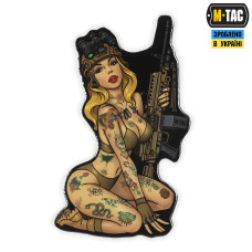 M-Tac наклейка об'ємна Tactical girl №5 Hooligan