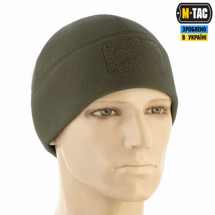 M-Tac шапка Watch Cap Elite фліс (320г/м2) з липучкою Dark Olive XL