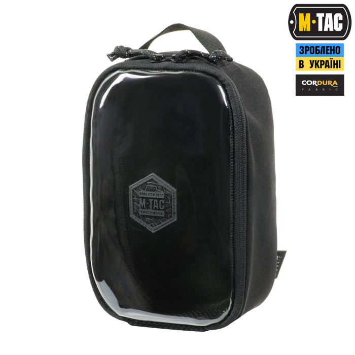 M-Tac органайзер утилітарний прозорий Elite Large Gen.II Black