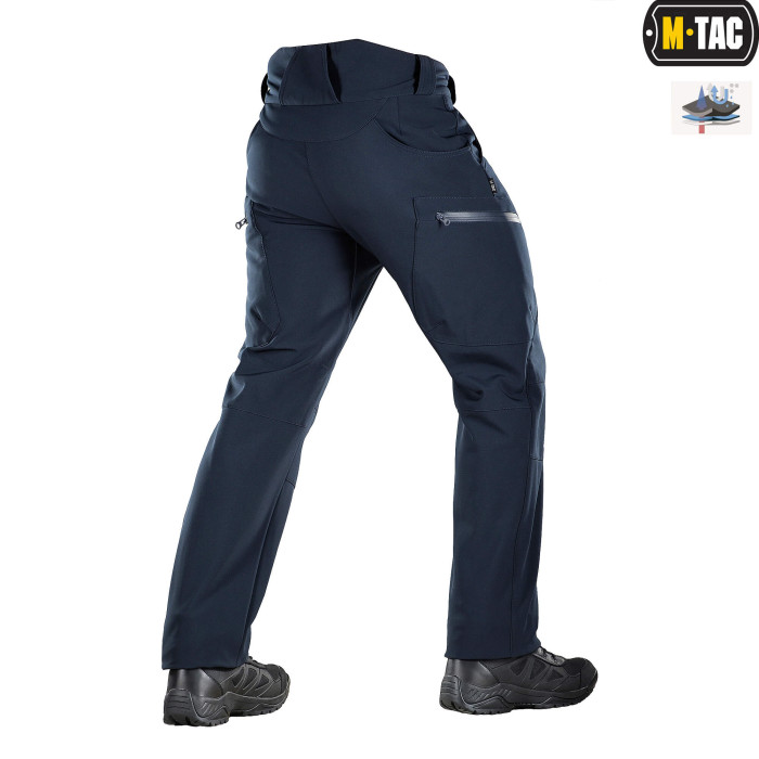 M-Tac штани Soft Shell Winter Dark Navy Blue L