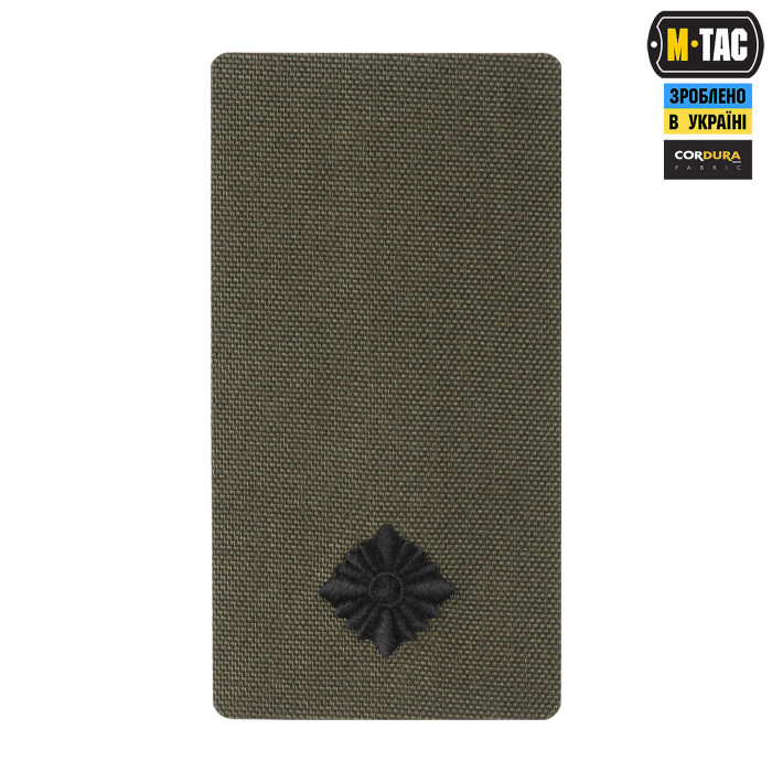 M-Tac погон на липучці Молодший лейтенант (вишивка) Ranger Green
