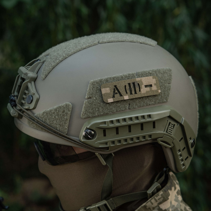 M-Tac нашивка група крові A (II) - наскрізна Laser Cut 25х80 MM14