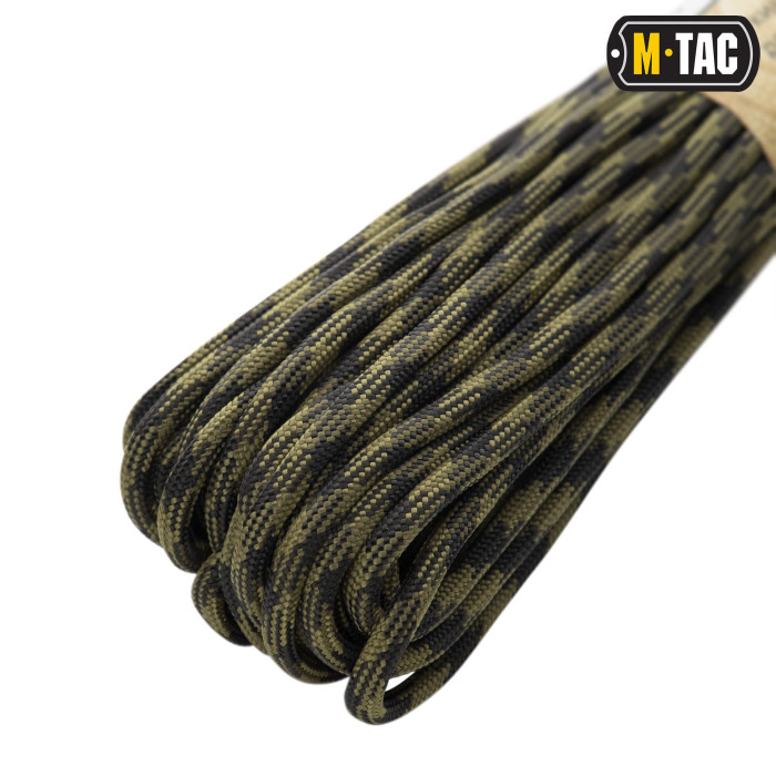 M-Tac паракорд 550 type III Black & Army Green 15м