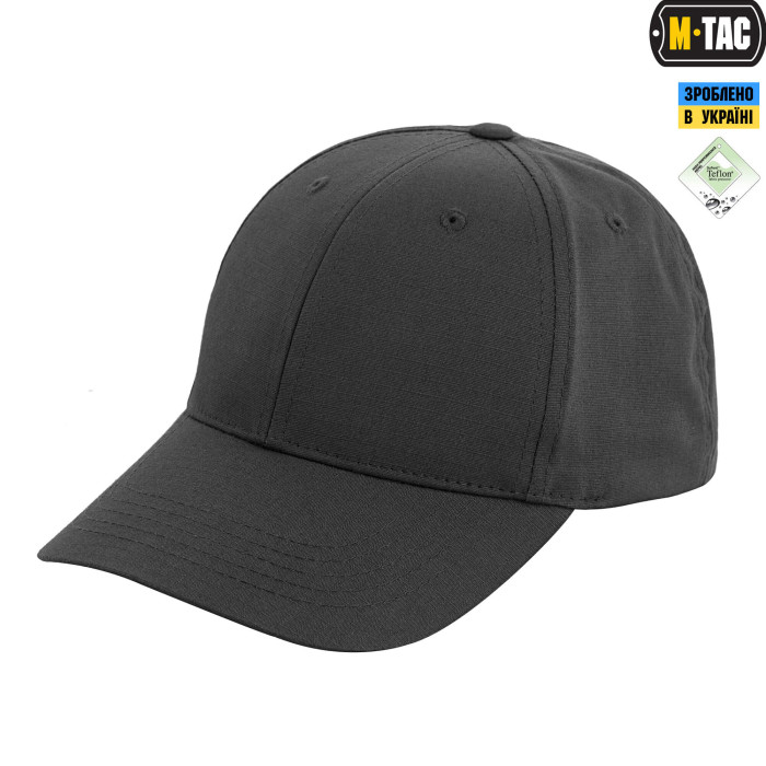 M-Tac бейсболка Elite Flex ріп-стоп Dark Grey L/XL