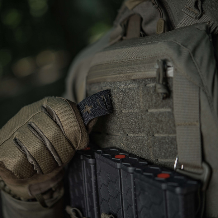 M-Tac нашивка група крові A (II) + наскрізна Laser Cut 25х80 Ranger Green