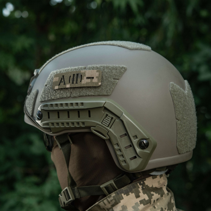 M-Tac нашивка група крові A (II) - наскрізна Laser Cut 25х80 MM14