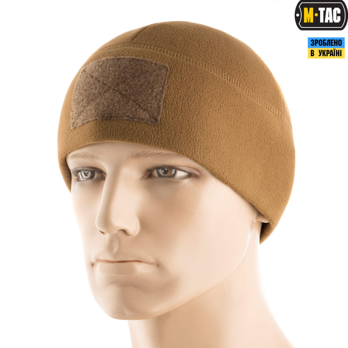 M-Tac шапка Watch Cap Elite фліс (270г/м2) з липучкою Coyote Brown XL