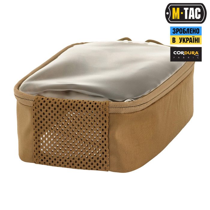 M-Tac органайзер утилітарний прозорий Elite Medium (26х11 см) Coyote