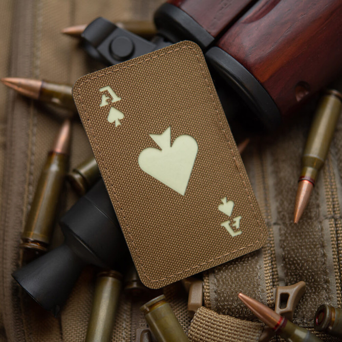 M-Tac нашивка Ace of Spades Laser Cut Coyote/GID