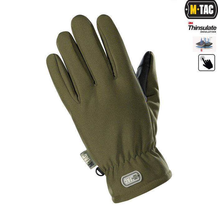 M-Tac рукавички Soft Shell Thinsulate Olive L