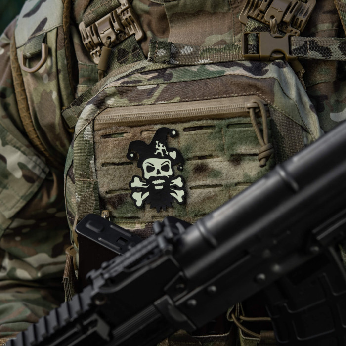 M-Tac нашивка Посміхнись Black/GID