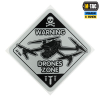 M-Tac наклейка Drones Zone світловідбиваюча Small Black