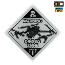 M-Tac наклейка Drones Zone світловідбиваюча Small Black