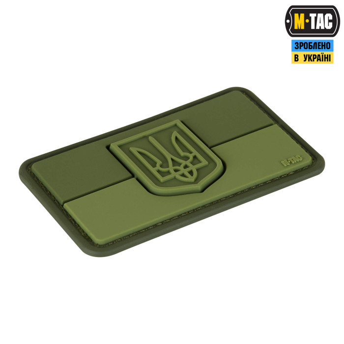M-Tac нашивка прапор України з гербом PVC Olive