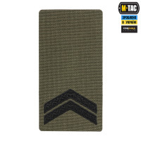 M-Tac погон на липучці Молодший сержант (вишивка) Ranger Green