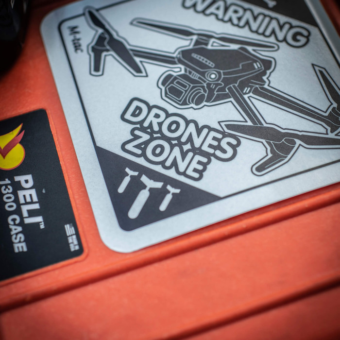 M-Tac наклейка Drones Zone світловідбиваюча Small Black