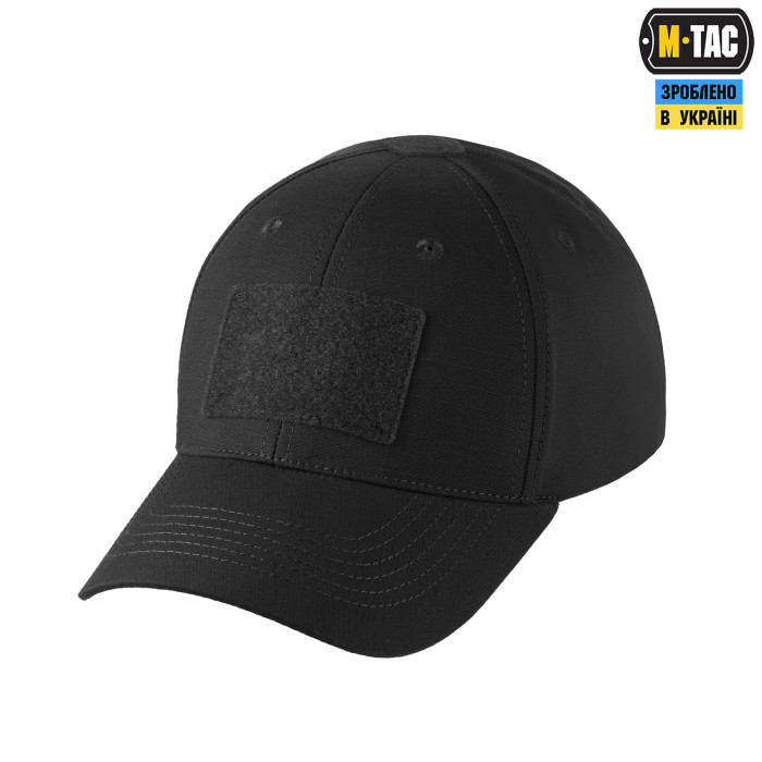 M-Tac бейсболка тактична Elite Flex ріп-стоп Black XS