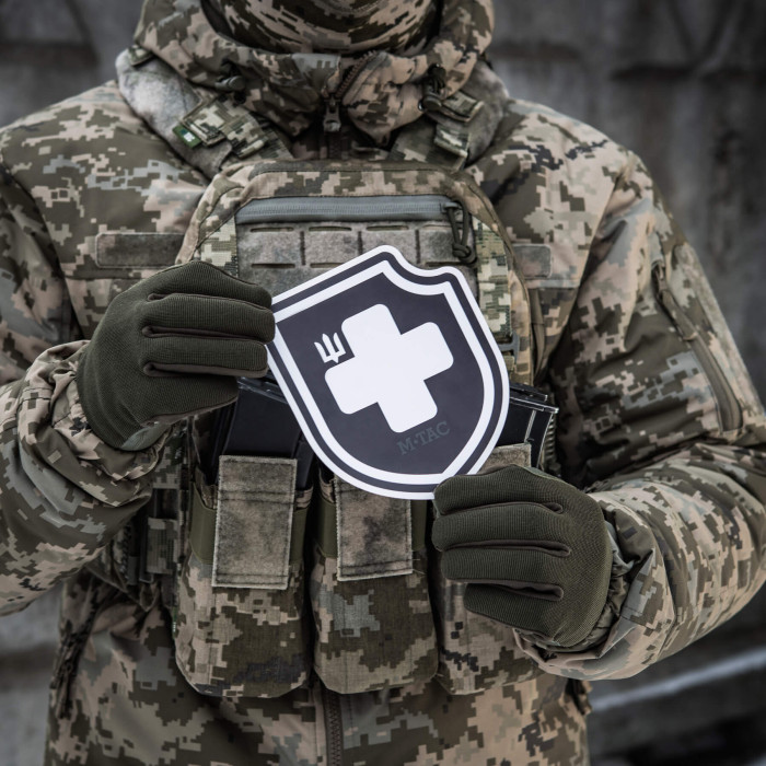M-Tac наклейка Хрест ЗСУ Black