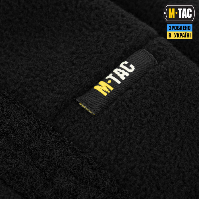 M-Tac шапка Watch Cap Elite фліс (320г/м2) з липучкою Black M