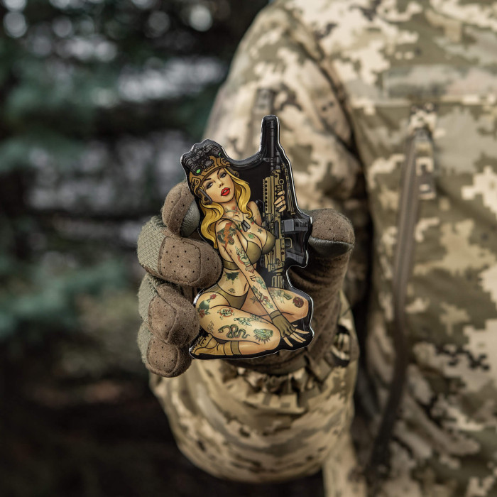 M-Tac наклейка об'ємна Tactical girl №5 Hooligan