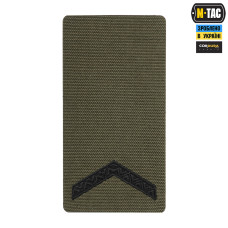 M-Tac погон на липучці Старший солдат (вишивка) Ranger Green
