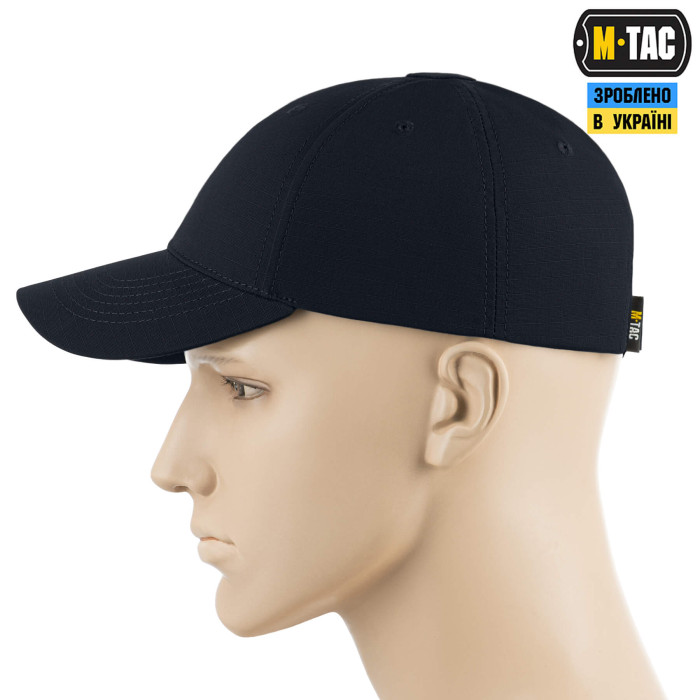 M-Tac бейсболка Elite Flex ріп-стоп Dark Navy Blue S/M