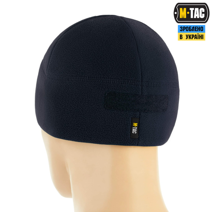 M-Tac шапка Watch Cap Elite фліс (320г/м2) з липучкою Dark Navy Blue M