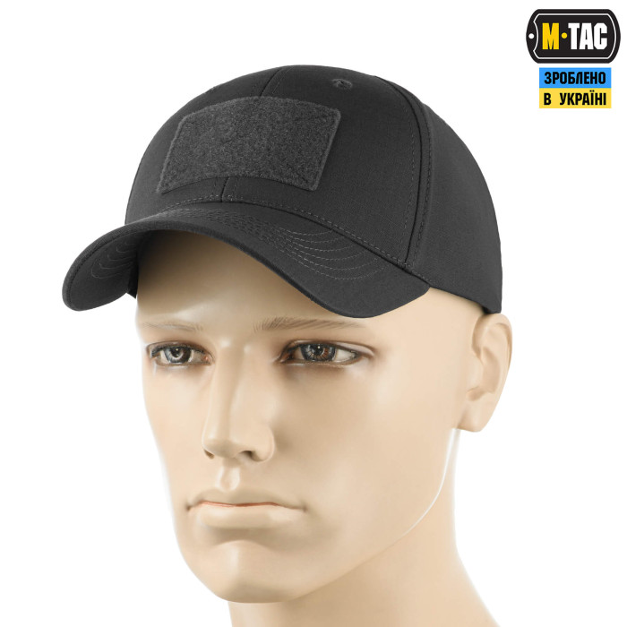 M-Tac бейсболка тактична Elite Flex ріп-стоп Dark Grey L/XL