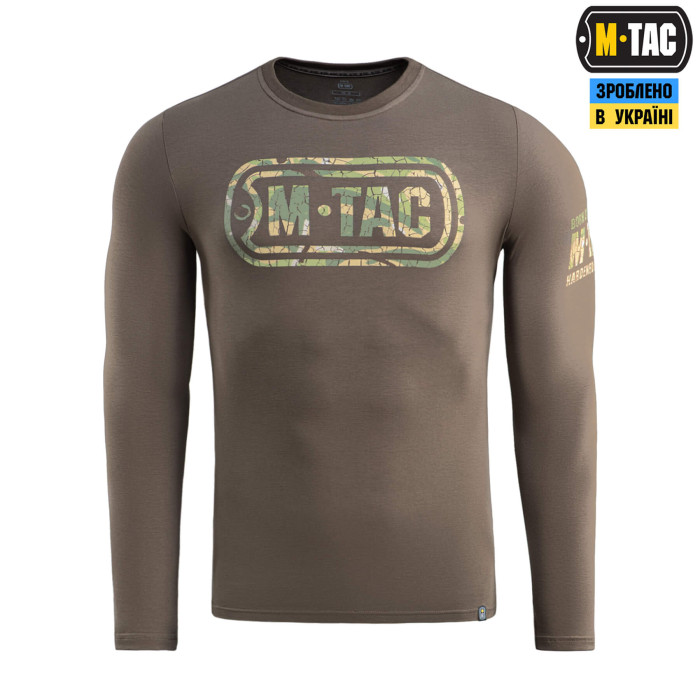 M-Tac футболка Logo довгий рукав Dark Olive 2XL