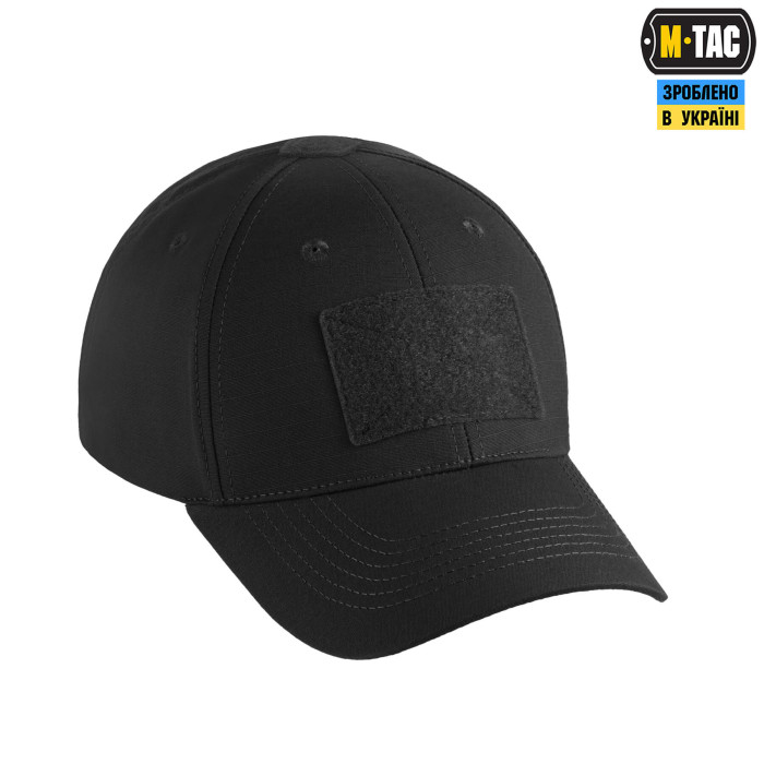 M-Tac бейсболка тактична Elite Flex ріп-стоп Black XS