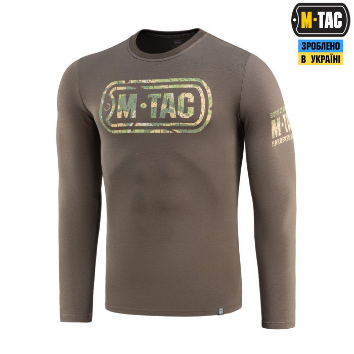 M-Tac футболка Logo довгий рукав Dark Olive 2XL