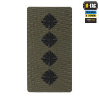 M-Tac погон на липучці Капітан (вишивка) Ranger Green